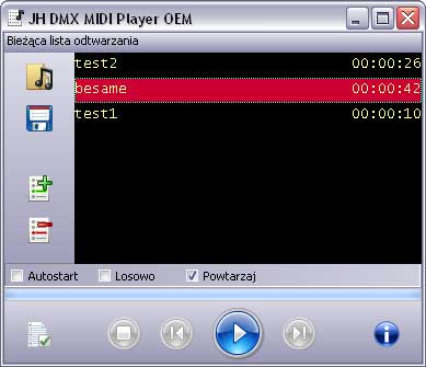 midi2dmx - JHplayer